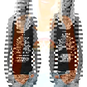 Vintage I Like Long Romantic Walks Through Haunted Houses Women Tank Top | Mazezy