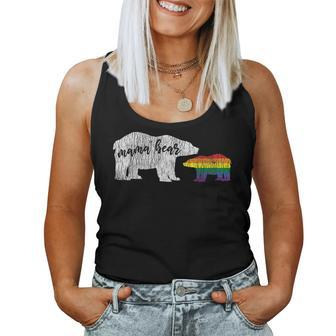 Vintage Mama Bear Love Proud Mom Family Matching Gay Lgbtq Women Tank Top | Mazezy