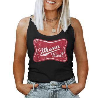 Vintage Mama Tried Retro Country Outlaw Music Western Women Tank Top | Mazezy