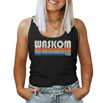 Vintage Retro 70S 80S Style Hometown Of Waskom Tx Women Tank Top | Mazezy