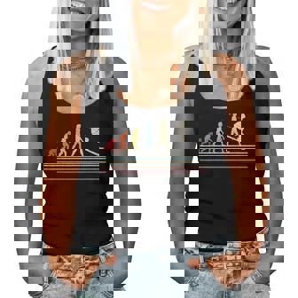 Vintage Ski Evolution Retro For Skiers And Women Women Tank Top | Mazezy