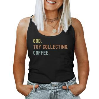 Vintages Toy Collecting And Coffee Distressed Women Tank Top | Mazezy