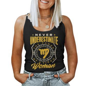 Virgo Woman  Never Underestimate Zodiac Birthday Gift Gift For Womens Women Tank Top Basic Casual Daily Weekend Graphic