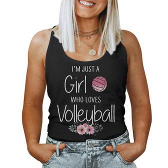 Volleyball For Girls Ns Cute Women Tank Top - Monsterry DE