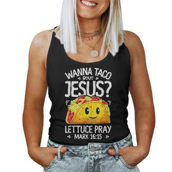 Wanna Taco Bout Jesus Cinco De Mayo Christian Women Tank Top - Thegiftio UK