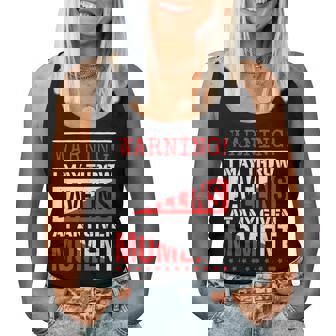 Warning I May Throw Javelins At Any Given Moment Javelinist Women Tank Top | Mazezy