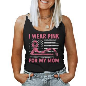 I Wear Pink For My Mama American Breast Cancer Support Squad Women Tank Top | Mazezy AU