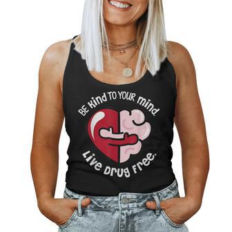 We Wear Red For Red Ribbon Week 2023 Be Kind To Your Mind Women Tank Top | Mazezy