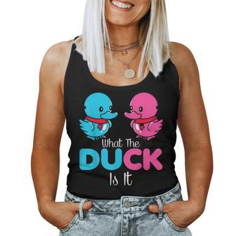 What The Duck Is It Gender Reveal Party Women Tank Top - Monsterry DE