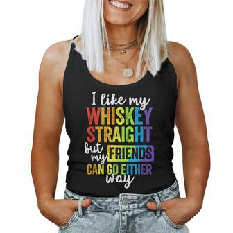 I Like My Whiskey Straight Lgbt Pride Gay Lesbian Women Tank Top | Mazezy UK