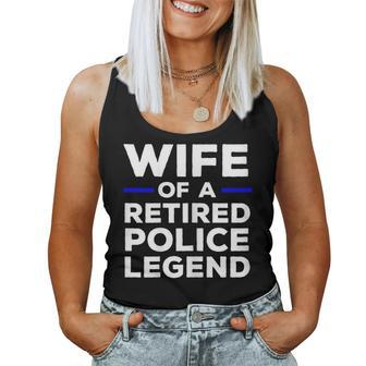 Wife Of A Retired Police Legend Cop's Wife Women Tank Top | Mazezy