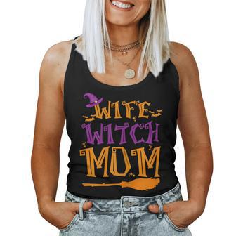 Wife Witch Mom Clothing Halloween Women Tank Top - Thegiftio UK