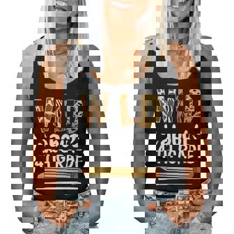 Wild About 4Th Grade School Grade Teacher Women Tank Top Weekend Graphic - Monsterry