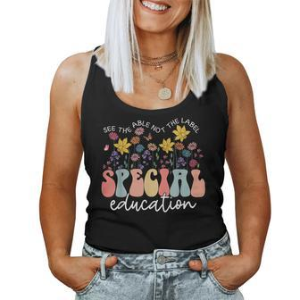 Wildflowers Special Education See The Able Not The Label Women Tank Top | Mazezy