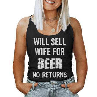 Will Trade Wife For Beer Husband Mens Women Tank Top | Mazezy CA