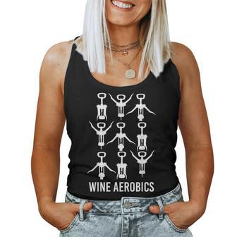 Wine Aerobics Humor Workout Drinking Women Tank Top - Seseable