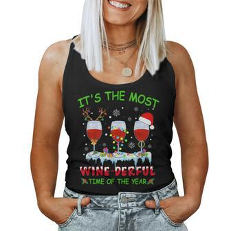 The Most Wine-Derful Time Of The Year Wine Christmas Women Tank Top | Mazezy