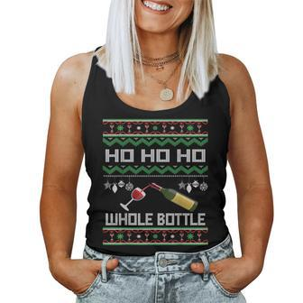 Wine Ugly Christmas Sweater Alcohol Xmas Sweater Women Tank Top | Mazezy