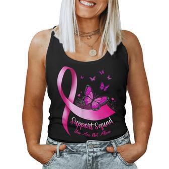 Woman Butterfly Support Squad Breast Cancer Warrior Pink Women Tank Top | Mazezy UK