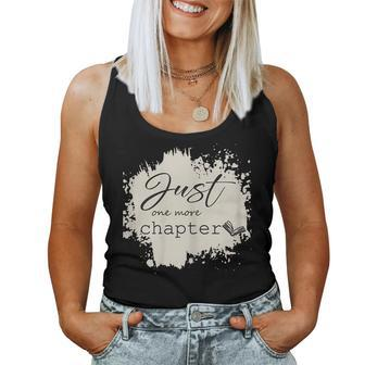 Womens Book Lover For Teachers Women Reading Just One More Chapter Women Tank Top Basic Casual Daily Weekend Graphic - Thegiftio UK