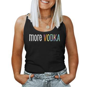 Women’S Funny Saying | More Vodka | Alcohol | Statement Women Tank Top Basic Casual Daily Weekend Graphic - Thegiftio UK