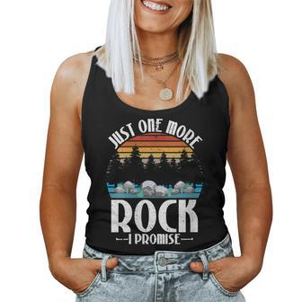 Womens Just One More Rock I Promise Rock Collector Geologist Women Tank Top Basic Casual Daily Weekend Graphic - Thegiftio UK