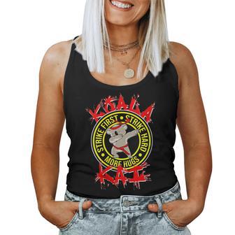 Womens Koala Kai Funny Karate Ninja Dojo Koala Hug More Apparel Women Tank Top Basic Casual Daily Weekend Graphic - Thegiftio UK