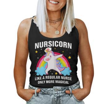 Womens Nursicorn Like A Regular Nurse More Magical - Hospital Women Tank Top Basic Casual Daily Weekend Graphic - Thegiftio UK