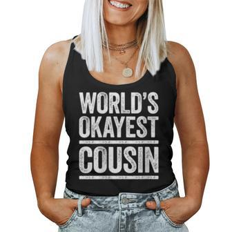 Worlds Okayest Cousin Best Uncle Ever Women Tank Top | Mazezy