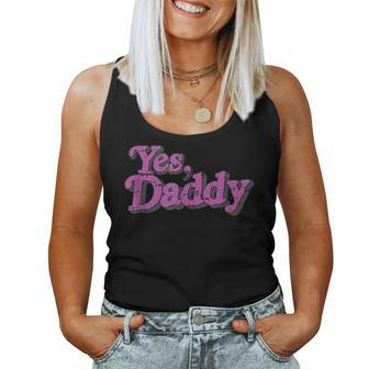Yes Daddy Lgbt Gay Pride Support Pink Men Women Women Tank Top Basic Casual Daily Weekend Graphic - Seseable