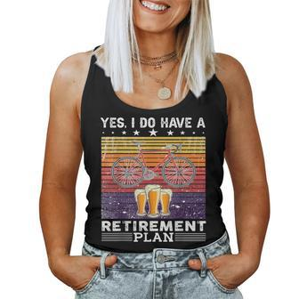 Yes I Do Have A Retirement Plan Bike And Beer Women Tank Top | Mazezy