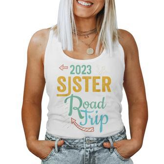 2023 Sister Road Trip Vacation Girls Matching Retro Vintage Women Tank Top Basic Casual Daily Weekend Graphic - Seseable