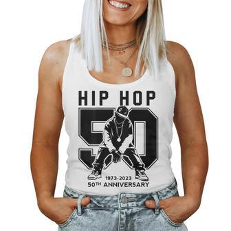 50 Years Of Hip Hop Jersey 50Th Anniversary Hip Hop Retro Women Tank Top - Seseable