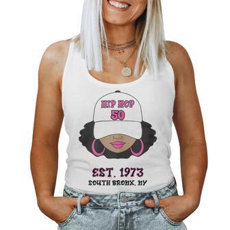 50 Years Of Hip Hop And Old School Rap Celebration Women Tank Top - Seseable
