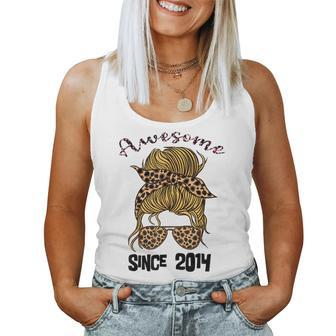 9 Year Old Awesome Since 2014 9Th Birthday Woman And Girl Women Tank Top Weekend Graphic - Thegiftio UK