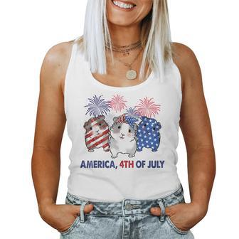 American Flag 4Th Of July America Guinea Pig Men Women Kid For Pig Lovers Women Tank Top | Mazezy