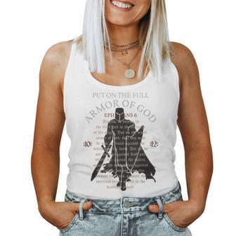 Armor Of God Christian Worship Bible Verse Women Tank Top Basic Casual Daily Weekend Graphic - Seseable