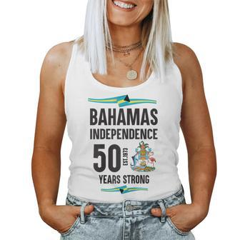 Bahamas Independence 50Th Celebration Souvenir Bahamas Women Tank Top | Mazezy