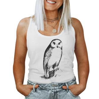 Barn Owl Tyto Alba Ornithology Bird Watching Lover Women Tank Top | Mazezy