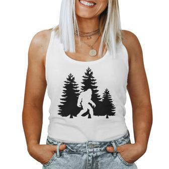 Bigfoot Forest Sasquatch Women Tank Top - Seseable