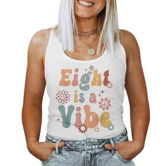 Boho Eight Is A Vibe Cute 8Th Birthday Girl Boy Women Tank Top Weekend Graphic - Seseable