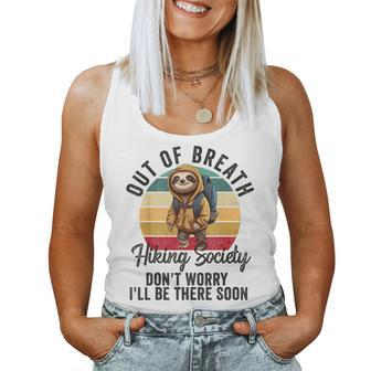 Out Of Breath Hiking Society For Hiker Nature Love Women Tank Top - Seseable
