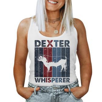 Cattle Dad Mom Cow Whisperer Farmer Breeder Dexter Women Tank Top | Mazezy