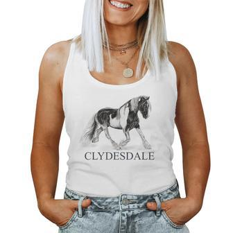 Clydesdale Equestrian Horse Lover Women Tank Top | Mazezy