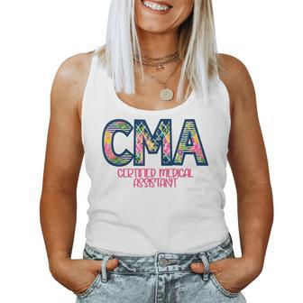 Cma Certified Medical Assistant Cute Nurse Gift Women Tank Top Basic Casual Daily Weekend Graphic - Thegiftio UK