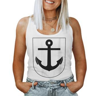 Coat Of Arms Shield Anchor Women Tank Top | Mazezy