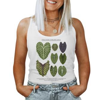 Colocasia Foliage Plants Aroid Lover Anthurium Women Tank Top | Mazezy