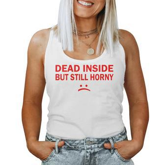 Couples Xmas Husband And Wife Dead Inside But Still Horny Women Tank Top | Mazezy UK