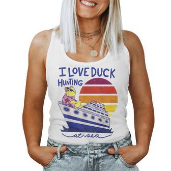 Cruise Ship Cruising Rubber Duck Passenger Cruiser Vacation Women Tank Top | Mazezy