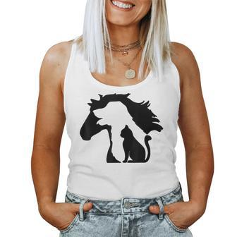 Cute Horse Dog Cat Lover Mother's Day Women Tank Top | Mazezy